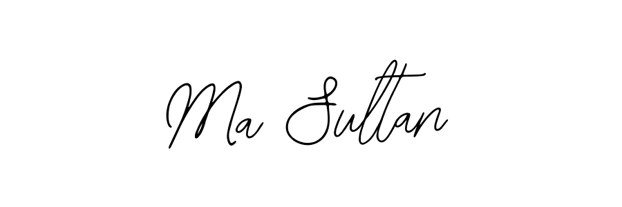 Use a signature maker to create a handwritten signature online. With this signature software, you can design (Bearetta-2O07w) your own signature for name Ma Sultan. Ma Sultan signature style 12 images and pictures png