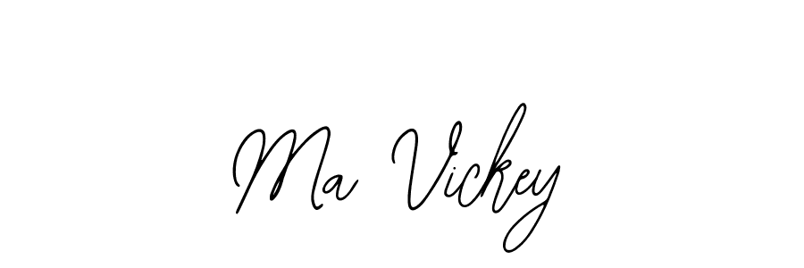 It looks lik you need a new signature style for name Ma Vickey. Design unique handwritten (Bearetta-2O07w) signature with our free signature maker in just a few clicks. Ma Vickey signature style 12 images and pictures png