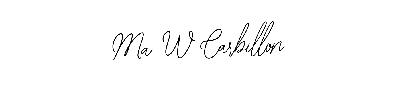 Create a beautiful signature design for name Ma W Carbillon. With this signature (Bearetta-2O07w) fonts, you can make a handwritten signature for free. Ma W Carbillon signature style 12 images and pictures png