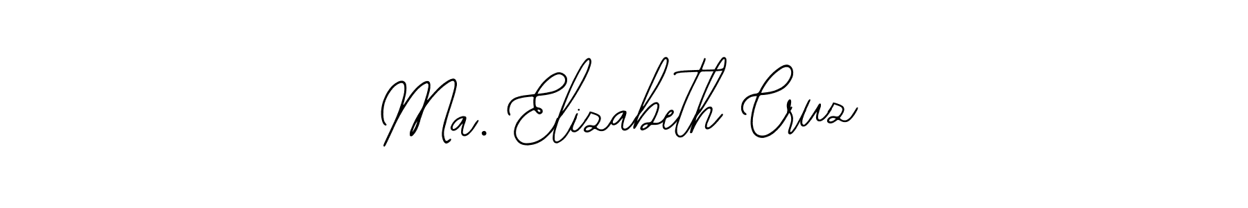 Design your own signature with our free online signature maker. With this signature software, you can create a handwritten (Bearetta-2O07w) signature for name Ma. Elizabeth Cruz. Ma. Elizabeth Cruz signature style 12 images and pictures png