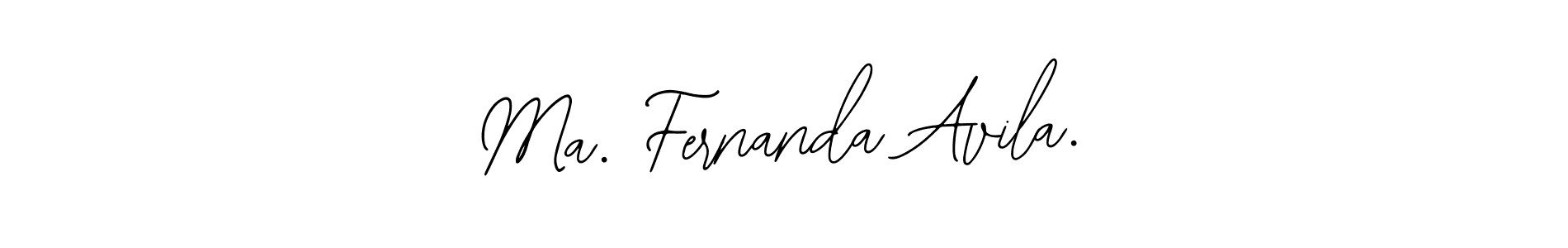 How to make Ma. Fernanda Avila. signature? Bearetta-2O07w is a professional autograph style. Create handwritten signature for Ma. Fernanda Avila. name. Ma. Fernanda Avila. signature style 12 images and pictures png