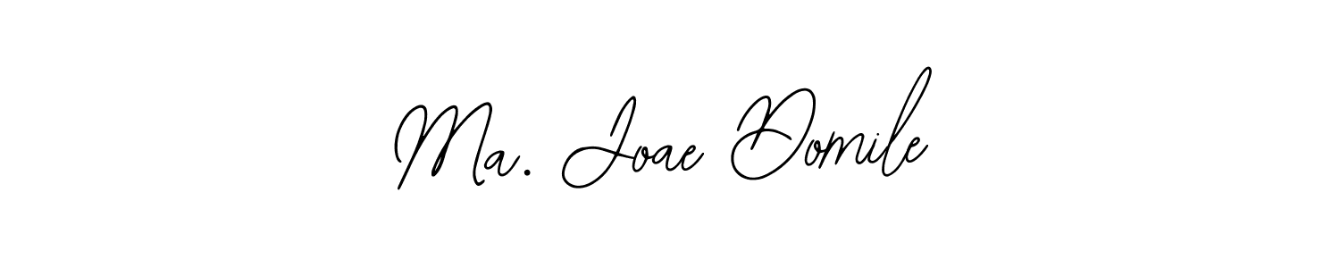 You should practise on your own different ways (Bearetta-2O07w) to write your name (Ma. Joae Domile) in signature. don't let someone else do it for you. Ma. Joae Domile signature style 12 images and pictures png