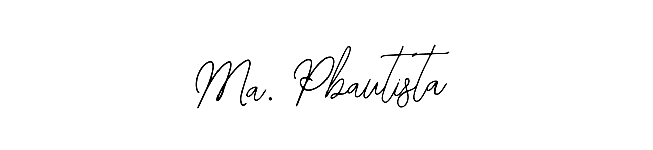 The best way (Bearetta-2O07w) to make a short signature is to pick only two or three words in your name. The name Ma. Pbautista include a total of six letters. For converting this name. Ma. Pbautista signature style 12 images and pictures png