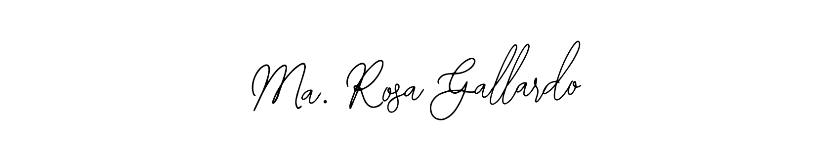 How to make Ma. Rosa Gallardo name signature. Use Bearetta-2O07w style for creating short signs online. This is the latest handwritten sign. Ma. Rosa Gallardo signature style 12 images and pictures png