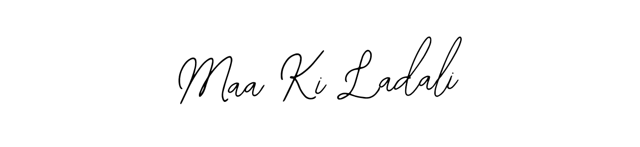 The best way (Bearetta-2O07w) to make a short signature is to pick only two or three words in your name. The name Maa Ki Ladali include a total of six letters. For converting this name. Maa Ki Ladali signature style 12 images and pictures png