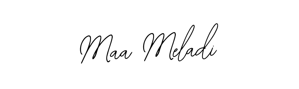 You should practise on your own different ways (Bearetta-2O07w) to write your name (Maa Meladi) in signature. don't let someone else do it for you. Maa Meladi signature style 12 images and pictures png