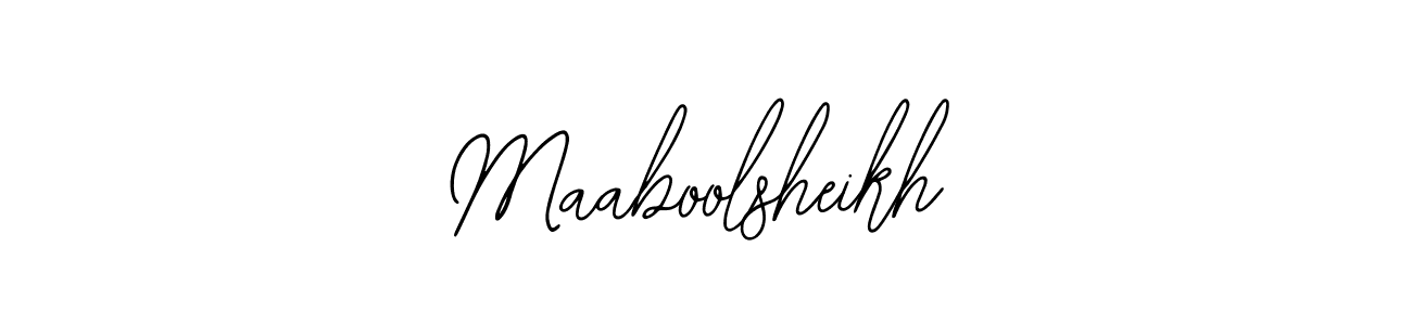 Design your own signature with our free online signature maker. With this signature software, you can create a handwritten (Bearetta-2O07w) signature for name Maaboolsheikh. Maaboolsheikh signature style 12 images and pictures png