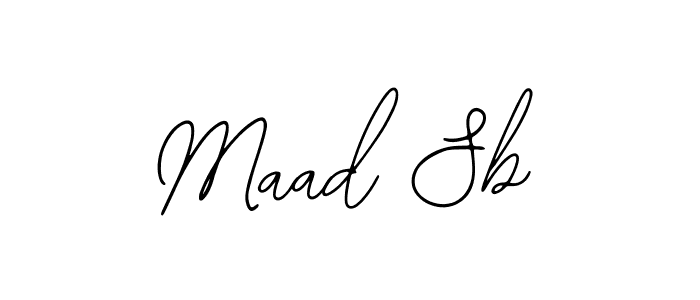 How to make Maad Sb signature? Bearetta-2O07w is a professional autograph style. Create handwritten signature for Maad Sb name. Maad Sb signature style 12 images and pictures png