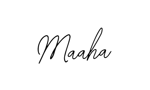How to make Maaha name signature. Use Bearetta-2O07w style for creating short signs online. This is the latest handwritten sign. Maaha signature style 12 images and pictures png