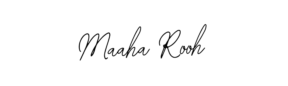 You should practise on your own different ways (Bearetta-2O07w) to write your name (Maaha Rooh) in signature. don't let someone else do it for you. Maaha Rooh signature style 12 images and pictures png