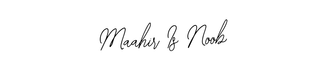 Make a beautiful signature design for name Maahir Is Noob. With this signature (Bearetta-2O07w) style, you can create a handwritten signature for free. Maahir Is Noob signature style 12 images and pictures png