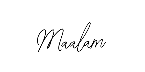 You should practise on your own different ways (Bearetta-2O07w) to write your name (Maalam) in signature. don't let someone else do it for you. Maalam signature style 12 images and pictures png