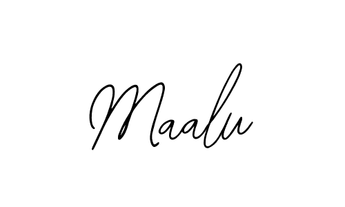 How to make Maalu name signature. Use Bearetta-2O07w style for creating short signs online. This is the latest handwritten sign. Maalu signature style 12 images and pictures png
