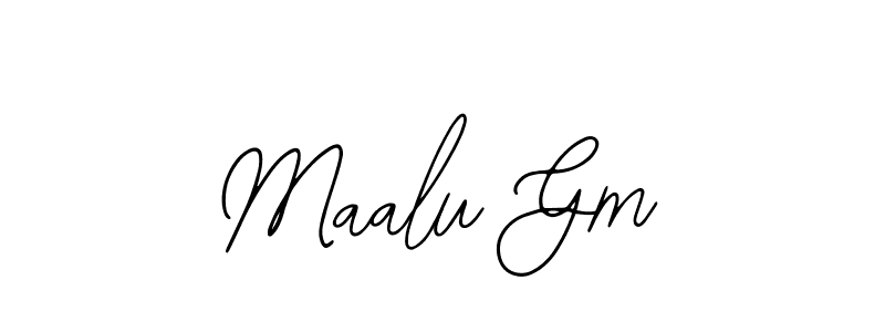 Also we have Maalu Gm name is the best signature style. Create professional handwritten signature collection using Bearetta-2O07w autograph style. Maalu Gm signature style 12 images and pictures png