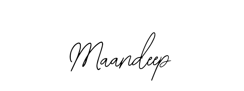 Use a signature maker to create a handwritten signature online. With this signature software, you can design (Bearetta-2O07w) your own signature for name Maandeep. Maandeep signature style 12 images and pictures png