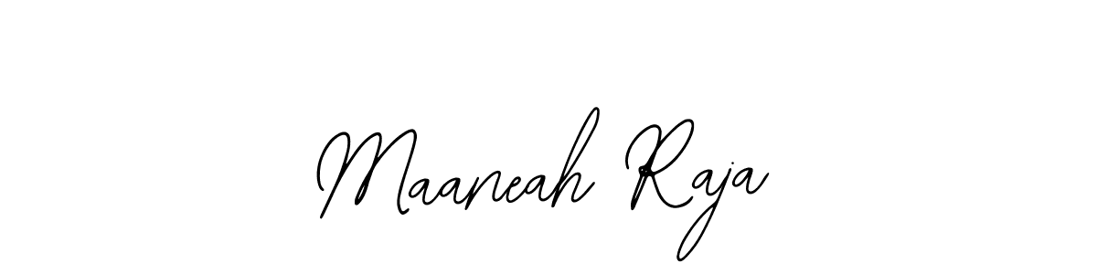 Similarly Bearetta-2O07w is the best handwritten signature design. Signature creator online .You can use it as an online autograph creator for name Maaneah Raja. Maaneah Raja signature style 12 images and pictures png