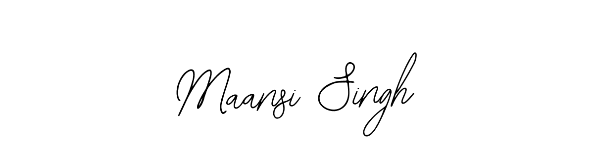 Make a beautiful signature design for name Maansi Singh. With this signature (Bearetta-2O07w) style, you can create a handwritten signature for free. Maansi Singh signature style 12 images and pictures png
