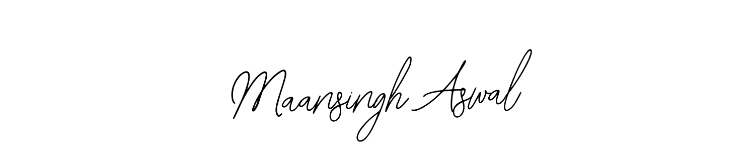 if you are searching for the best signature style for your name Maansingh Aswal. so please give up your signature search. here we have designed multiple signature styles  using Bearetta-2O07w. Maansingh Aswal signature style 12 images and pictures png