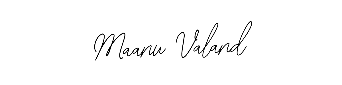 Use a signature maker to create a handwritten signature online. With this signature software, you can design (Bearetta-2O07w) your own signature for name Maanu Valand. Maanu Valand signature style 12 images and pictures png