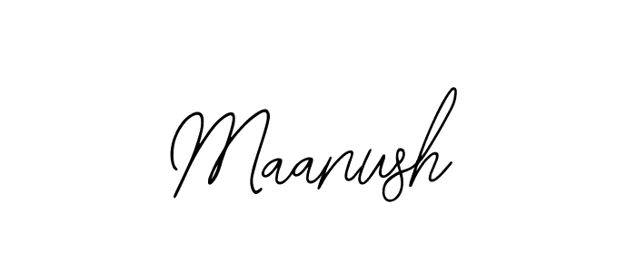 Use a signature maker to create a handwritten signature online. With this signature software, you can design (Bearetta-2O07w) your own signature for name Maanush. Maanush signature style 12 images and pictures png