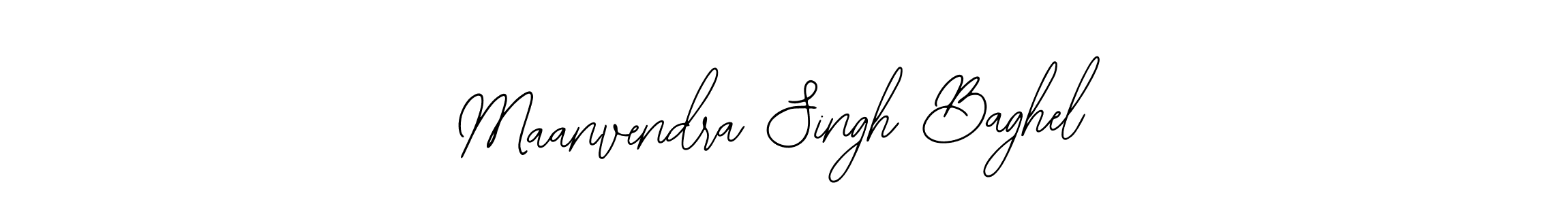 How to make Maanvendra Singh Baghel name signature. Use Bearetta-2O07w style for creating short signs online. This is the latest handwritten sign. Maanvendra Singh Baghel signature style 12 images and pictures png