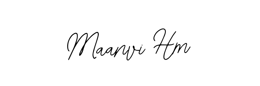 Make a beautiful signature design for name Maanvi Hm. Use this online signature maker to create a handwritten signature for free. Maanvi Hm signature style 12 images and pictures png