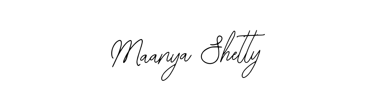 How to make Maanya Shetty name signature. Use Bearetta-2O07w style for creating short signs online. This is the latest handwritten sign. Maanya Shetty signature style 12 images and pictures png