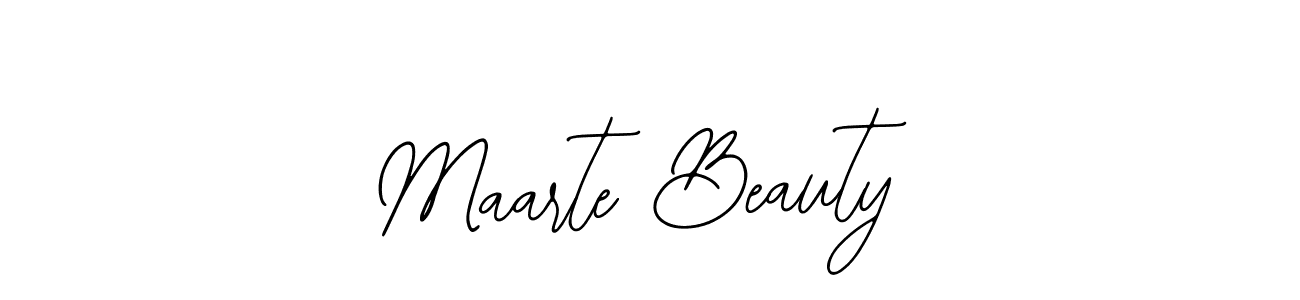 How to make Maarte Beauty name signature. Use Bearetta-2O07w style for creating short signs online. This is the latest handwritten sign. Maarte Beauty signature style 12 images and pictures png