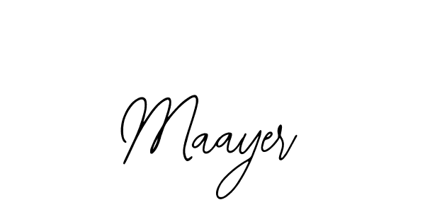 How to make Maayer name signature. Use Bearetta-2O07w style for creating short signs online. This is the latest handwritten sign. Maayer signature style 12 images and pictures png