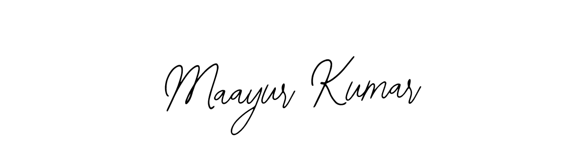 You should practise on your own different ways (Bearetta-2O07w) to write your name (Maayur Kumar) in signature. don't let someone else do it for you. Maayur Kumar signature style 12 images and pictures png