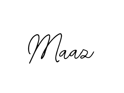 How to make Maaz name signature. Use Bearetta-2O07w style for creating short signs online. This is the latest handwritten sign. Maaz signature style 12 images and pictures png