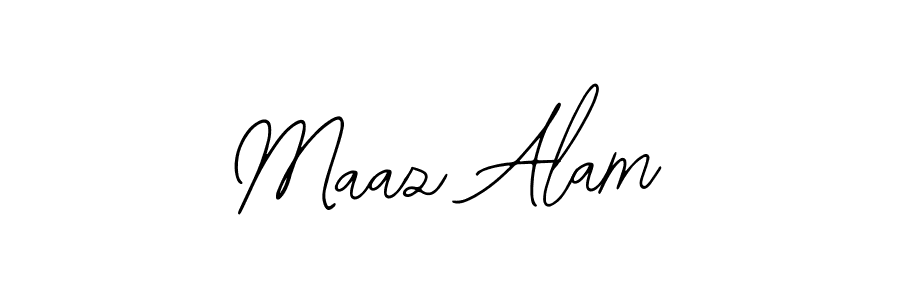 Design your own signature with our free online signature maker. With this signature software, you can create a handwritten (Bearetta-2O07w) signature for name Maaz Alam. Maaz Alam signature style 12 images and pictures png