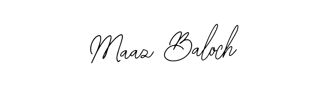 Design your own signature with our free online signature maker. With this signature software, you can create a handwritten (Bearetta-2O07w) signature for name Maaz Baloch. Maaz Baloch signature style 12 images and pictures png
