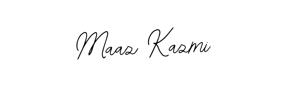 Use a signature maker to create a handwritten signature online. With this signature software, you can design (Bearetta-2O07w) your own signature for name Maaz Kazmi. Maaz Kazmi signature style 12 images and pictures png