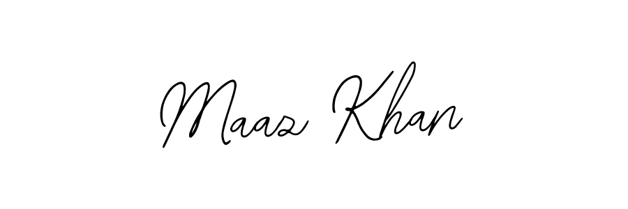 Create a beautiful signature design for name Maaz Khan. With this signature (Bearetta-2O07w) fonts, you can make a handwritten signature for free. Maaz Khan signature style 12 images and pictures png