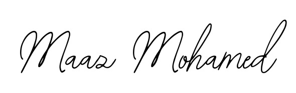 Give your name Maaz Mohamed an exquisite flair with the Bearetta-2O07w script font. Ideal for contracts, resumes, and formal letterheads. Maaz Mohamed signature style 12 images and pictures png