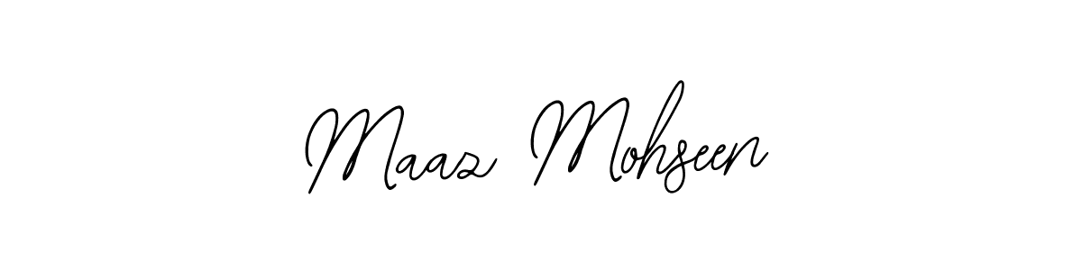 The best way (Bearetta-2O07w) to make a short signature is to pick only two or three words in your name. The name Maaz Mohseen include a total of six letters. For converting this name. Maaz Mohseen signature style 12 images and pictures png