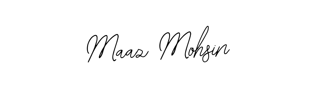 Similarly Bearetta-2O07w is the best handwritten signature design. Signature creator online .You can use it as an online autograph creator for name Maaz Mohsin. Maaz Mohsin signature style 12 images and pictures png