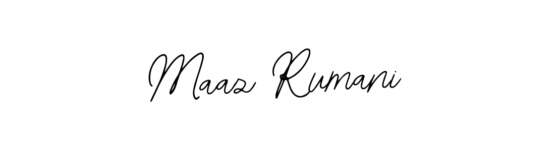 Design your own signature with our free online signature maker. With this signature software, you can create a handwritten (Bearetta-2O07w) signature for name Maaz Rumani. Maaz Rumani signature style 12 images and pictures png