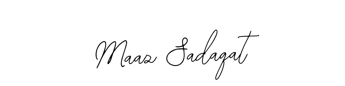 Make a beautiful signature design for name Maaz Sadaqat. Use this online signature maker to create a handwritten signature for free. Maaz Sadaqat signature style 12 images and pictures png