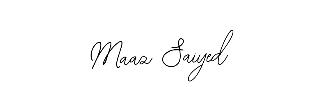 Make a beautiful signature design for name Maaz Saiyed. Use this online signature maker to create a handwritten signature for free. Maaz Saiyed signature style 12 images and pictures png
