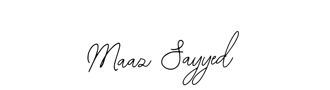 Make a beautiful signature design for name Maaz Sayyed. Use this online signature maker to create a handwritten signature for free. Maaz Sayyed signature style 12 images and pictures png