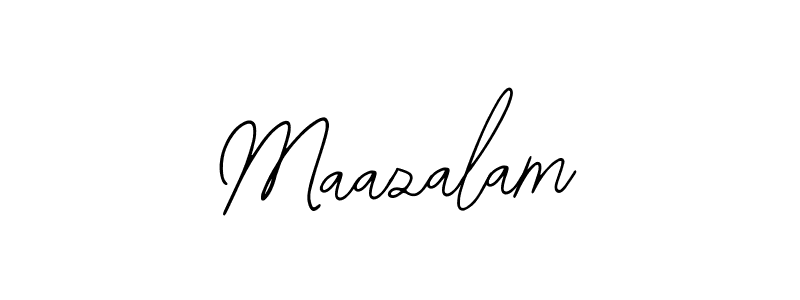 The best way (Bearetta-2O07w) to make a short signature is to pick only two or three words in your name. The name Maazalam include a total of six letters. For converting this name. Maazalam signature style 12 images and pictures png