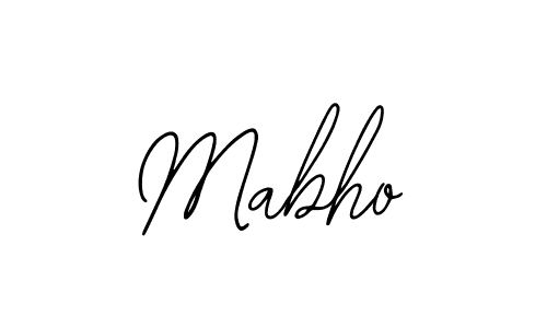 Use a signature maker to create a handwritten signature online. With this signature software, you can design (Bearetta-2O07w) your own signature for name Mabho. Mabho signature style 12 images and pictures png