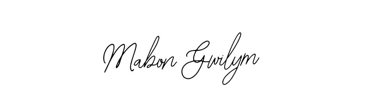 How to make Mabon Gwilym name signature. Use Bearetta-2O07w style for creating short signs online. This is the latest handwritten sign. Mabon Gwilym signature style 12 images and pictures png