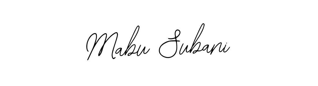 if you are searching for the best signature style for your name Mabu Subani. so please give up your signature search. here we have designed multiple signature styles  using Bearetta-2O07w. Mabu Subani signature style 12 images and pictures png