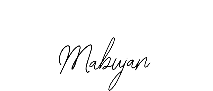 Use a signature maker to create a handwritten signature online. With this signature software, you can design (Bearetta-2O07w) your own signature for name Mabujan. Mabujan signature style 12 images and pictures png