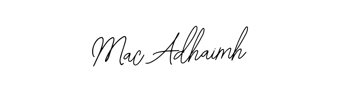 It looks lik you need a new signature style for name Mac Adhaimh. Design unique handwritten (Bearetta-2O07w) signature with our free signature maker in just a few clicks. Mac Adhaimh signature style 12 images and pictures png