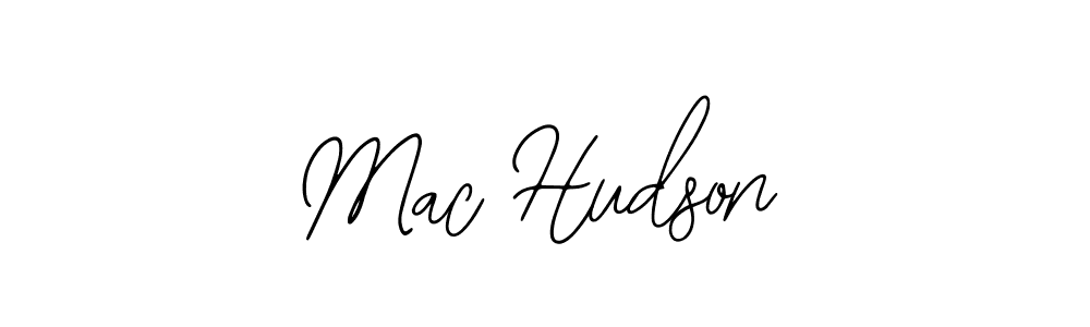 How to make Mac Hudson name signature. Use Bearetta-2O07w style for creating short signs online. This is the latest handwritten sign. Mac Hudson signature style 12 images and pictures png