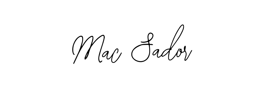 Design your own signature with our free online signature maker. With this signature software, you can create a handwritten (Bearetta-2O07w) signature for name Mac Sador. Mac Sador signature style 12 images and pictures png